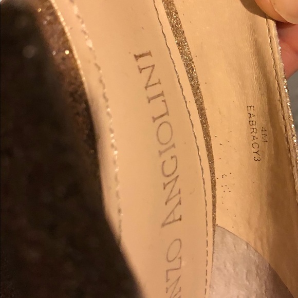 (US 4) Gold Enzo Angiolini Peep Toe Pumps - Picture 8 of 8